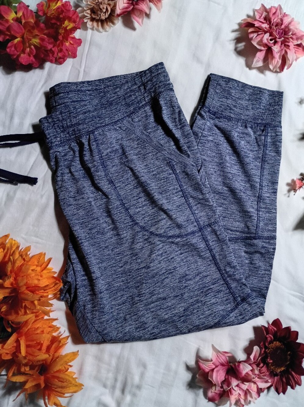 Danskin Heathered Navy Blue Jogger Trousers